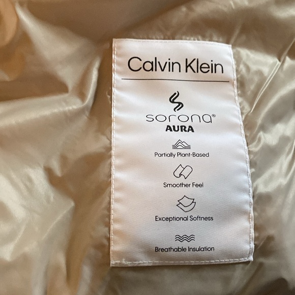 Calvin Klein Gap Brown Puffer Jacket with Faux Fur Hood - Picture 10 of 11